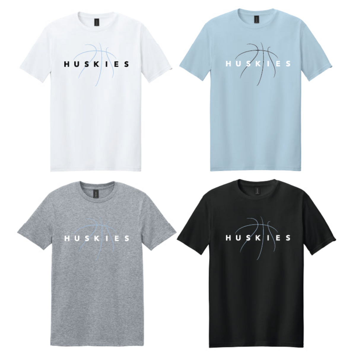 Huskies Basketball Stripes