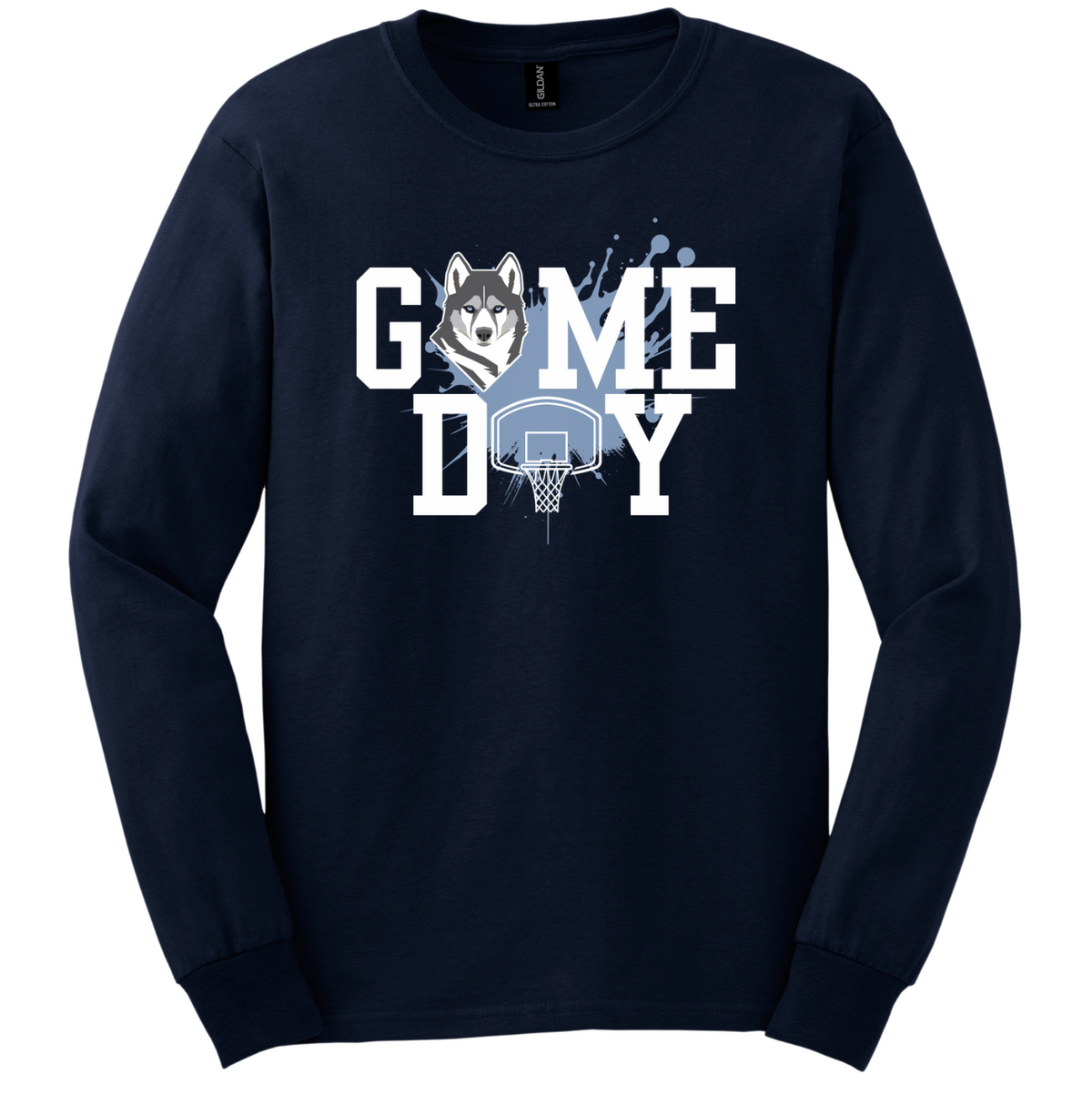 Basketball Game Day Husky Hoop