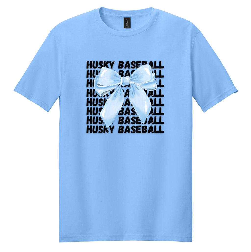 Husky Baseball Repeat Bow