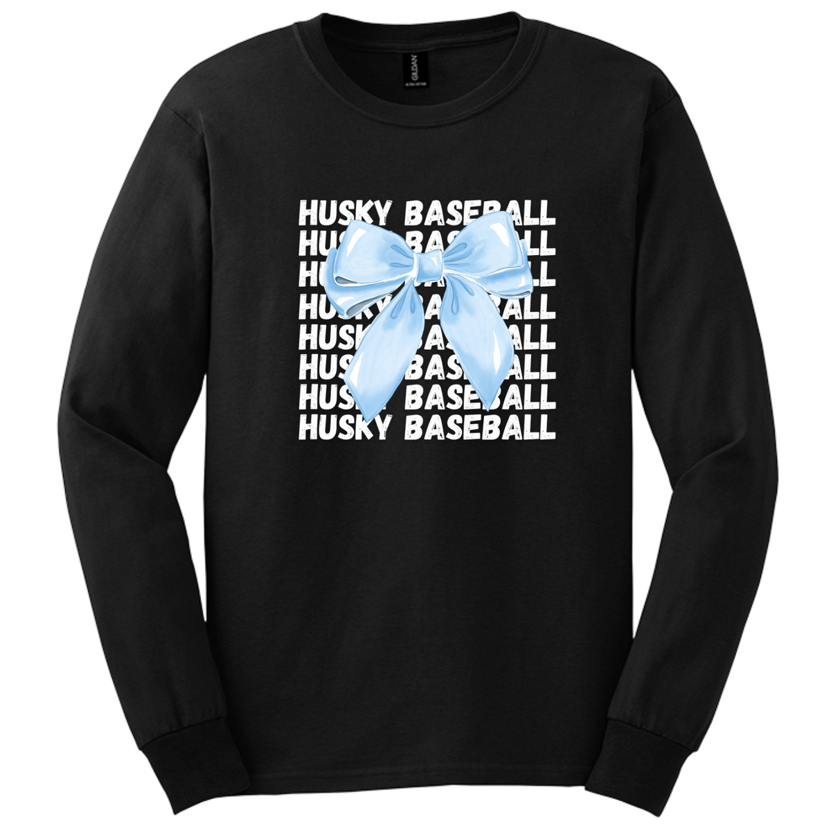 Husky Baseball Repeat Bow