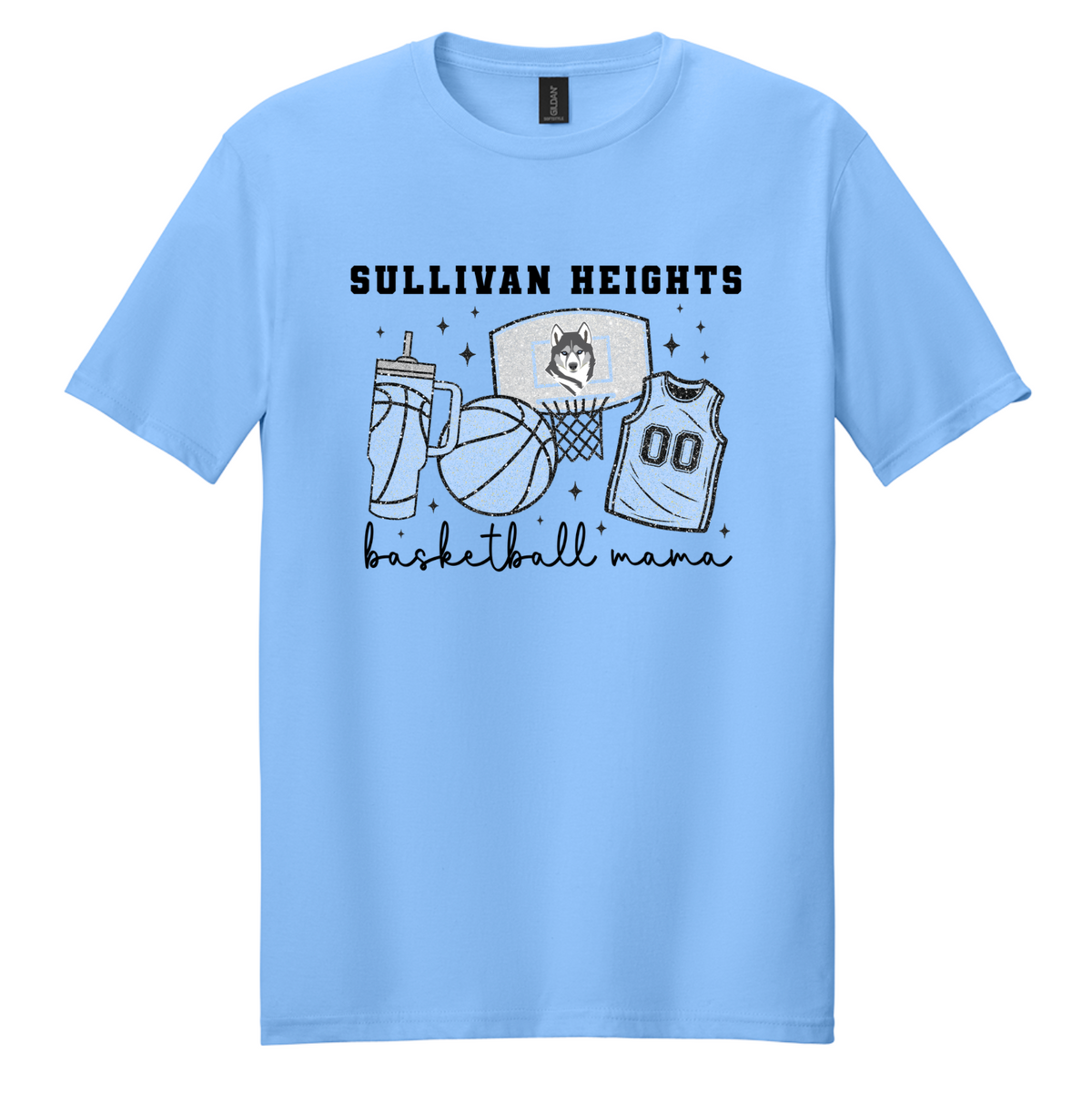 Sullivan Heights Basketball Mama Faux Glitter