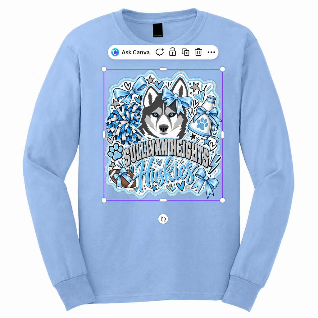 Huskies Team Spirit Doodles
